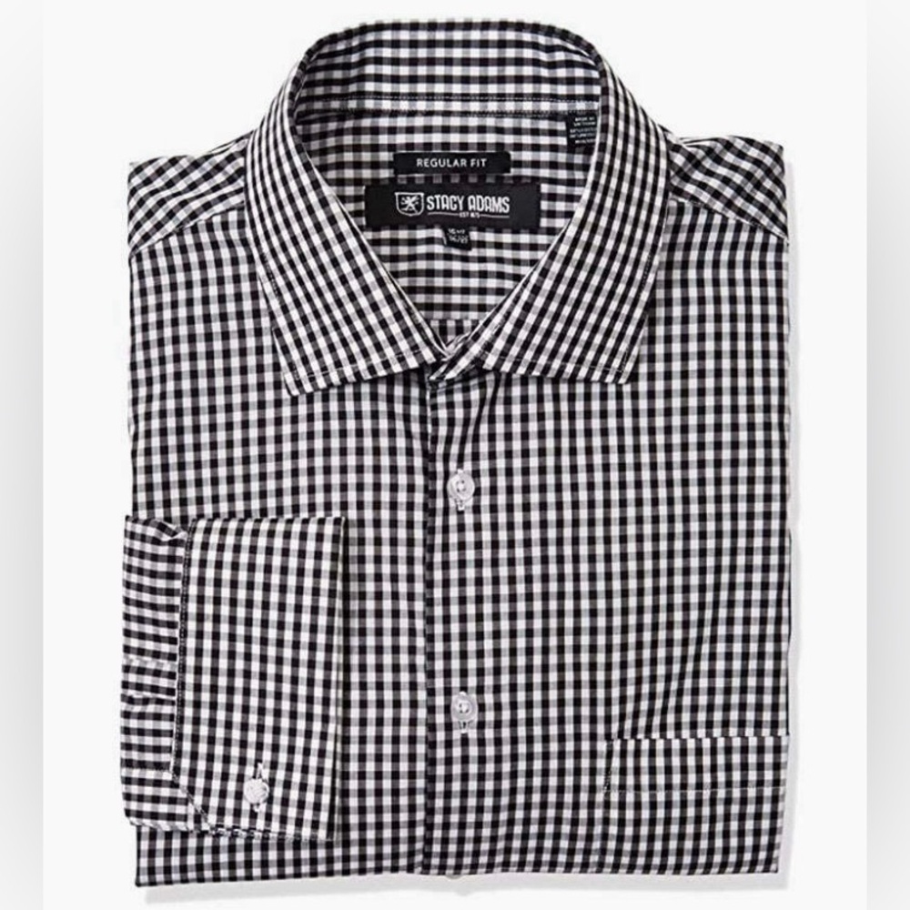 Stacy Adam's gingham dress shirt